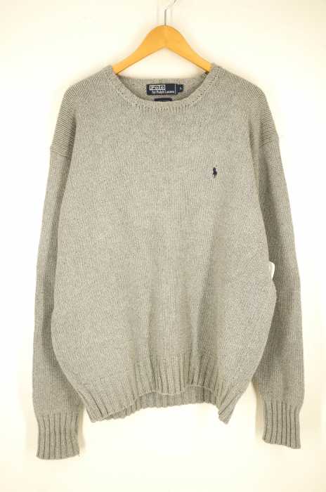 Polo by RALPH LAUREN （ポロバイラルフローレン） 刺繍入り　クルーネックニット メンズ トップス