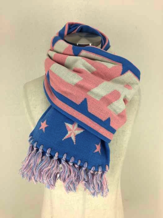 nerdy(ノルディー) Multi Color Logo Scarf_Skyblue メンズ ファッション雑貨