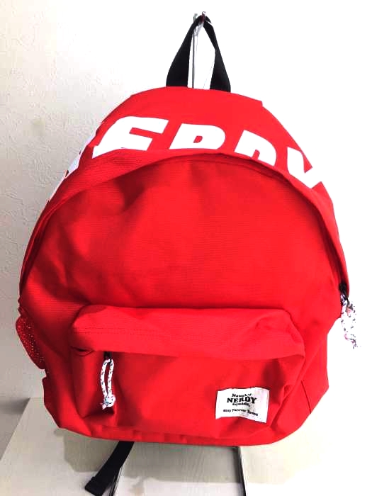 nerdy（ノルディー） Basic Logo Backpack_Red メンズ バッグ