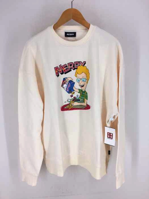 nerdy（ノルディー） Cereal Sweatshirt Cream_L メンズ トップス