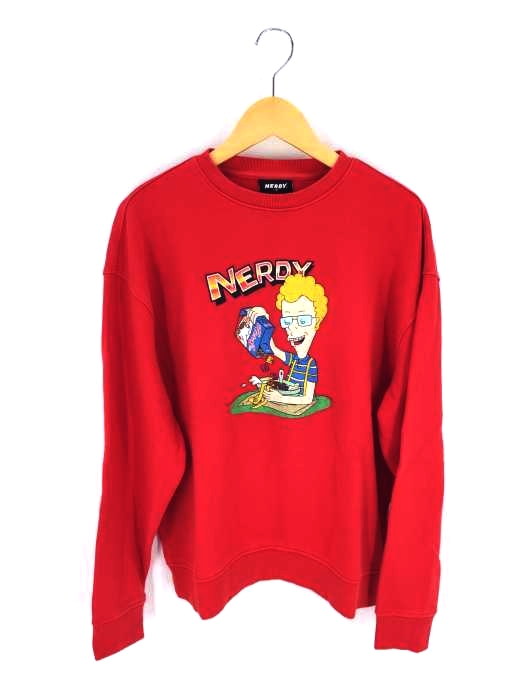nerdy（ノルディー） Cereal Sweatshirt Red_M メンズ トップス