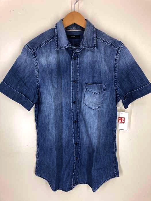 DIESEL（ディーゼル） ウォッシュ加工デニムシャツ メンズ トップス