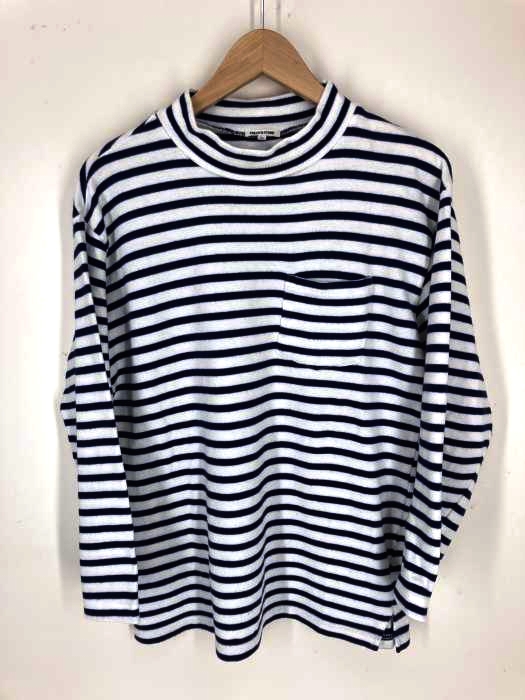 FREAKS STORE(フリークスストア) ボーダー モックネック 長袖 Tシャツ レディース トップス