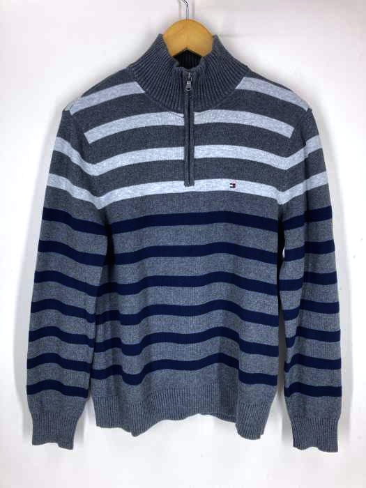 TOMMY HILFIGER（トミーヒルフィガー） ハーフジップボーダーニット メンズ トップス
