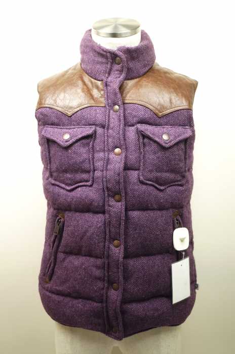 Penfield （ペンフィールド） カウレザー切替ダウンベスト レディース アウター