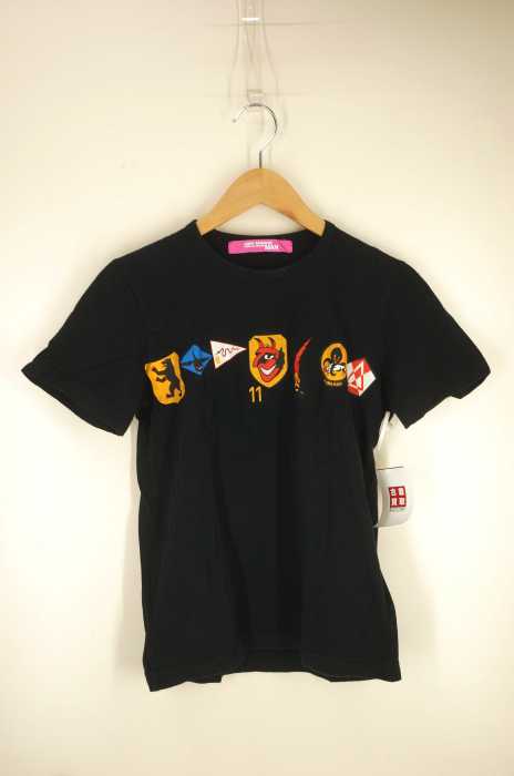 JUNYA WATANABE COMME des GARCONS MAN PINK (ジュンヤワタナベコムデギャルソンマンピンク) AD2003 プリントTシャツ レディース トップス