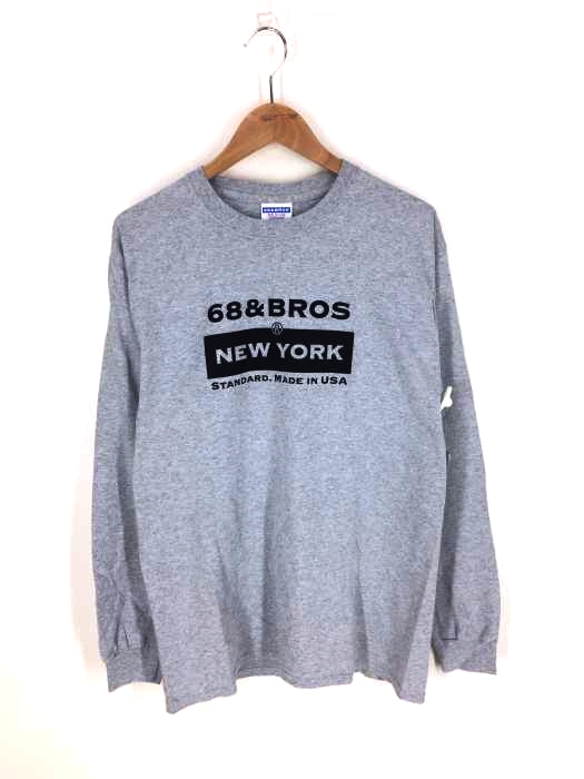 68&BROTHERS(シックスティエイトアンドブラザーズ) 長袖クルーネックTシャツ ロンT メンズ トップス