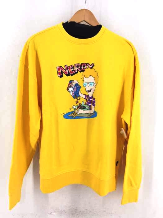 nerdy（ノルディー） Cereal Sweatshirt Yellow_S メンズ トップス