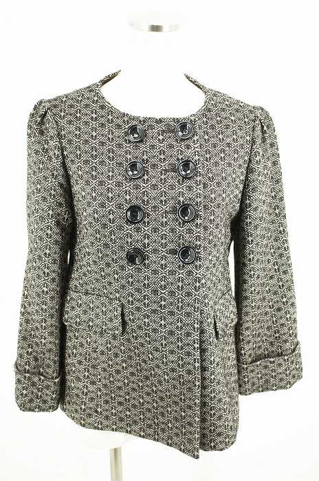 green gate UNITED ARROWS green label relaxing (グリーンゲートユナイテッドアローズ) ノーカラーウールコート レディース アウター