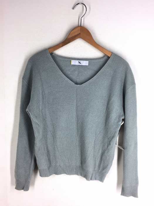 N. Natural Beauty Basic（エヌナチュラルビューティーベーシック） ハイゲージアゼVネックニット レディース トップス