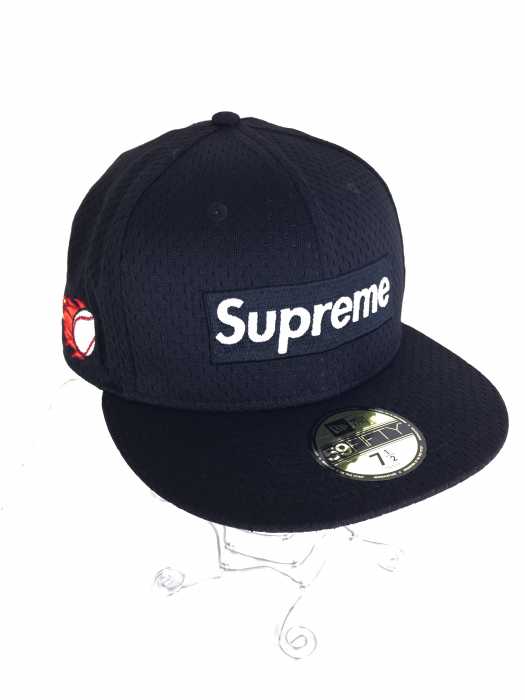 Supreme × New ERA（シュプリーム × ニューエラ） 18SS week1 Mesh Box Logo New Era Cap メンズ 帽子