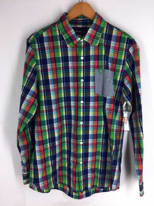 FRED PERRY(フレッドペリー) チェック柄ラウンドカラーシャツ メンズ トップス