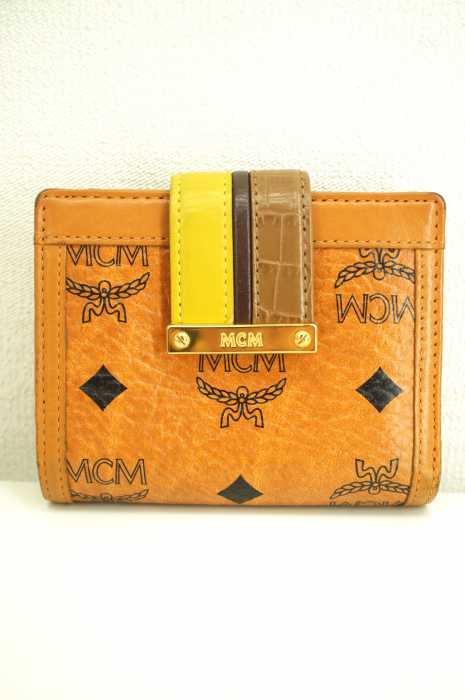MCM （エムシーエム） 総柄折りたたみ財布 レディース ファッション雑貨