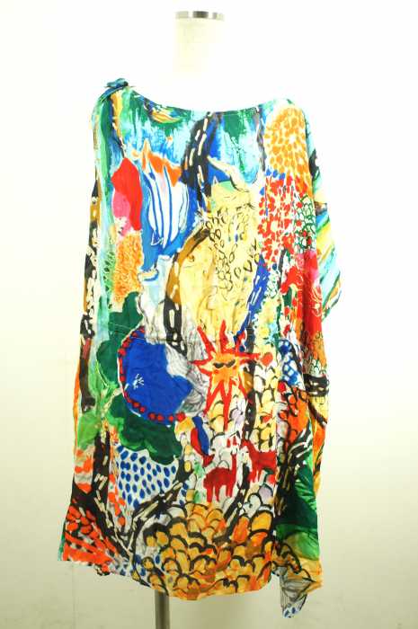 TSUMORI CHISATO (ツモリチサト) ツリーワールド シルクアシンメトリーワンピース レディース ワンピース