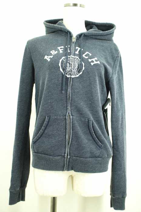 Abercrombie & Fitch （アバクロンビーアンドフィッチ） ロゴ刺繍ジップアップパーカー レディース トップス
