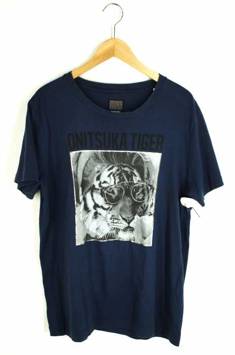 ONITSUKA TIGER (オニツカタイガー) ロゴプリントTシャツ メンズ トップス