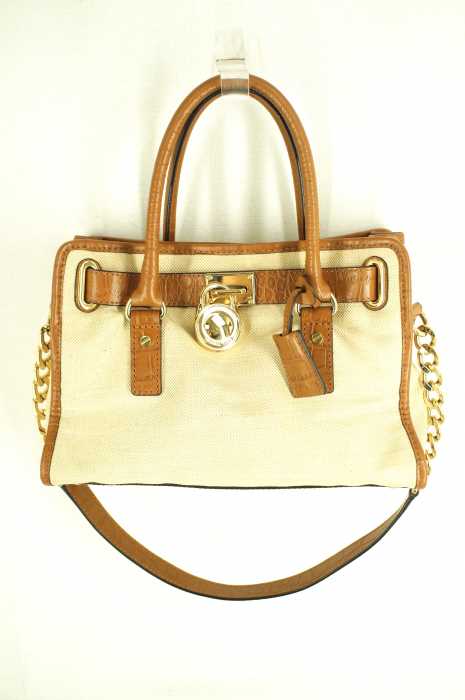 Michael Kors (マイケルコース) 2way ショルダーキャンバス レザー使い レディース バッグ