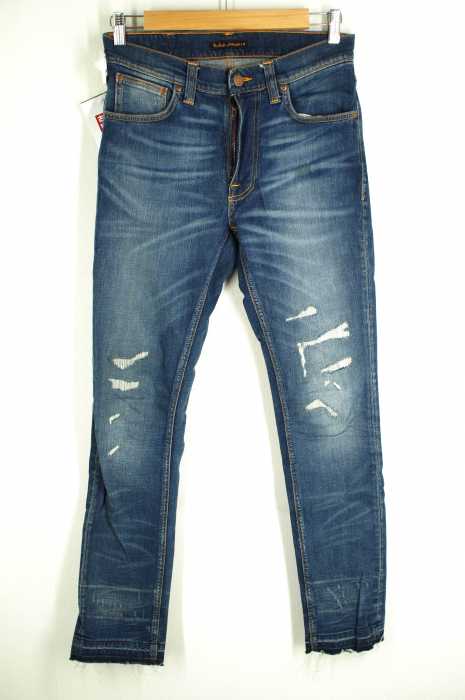 Nudie Jeans(ヌーディージーンズ) Lean Dean ダメージ加工 メンズ パンツ
