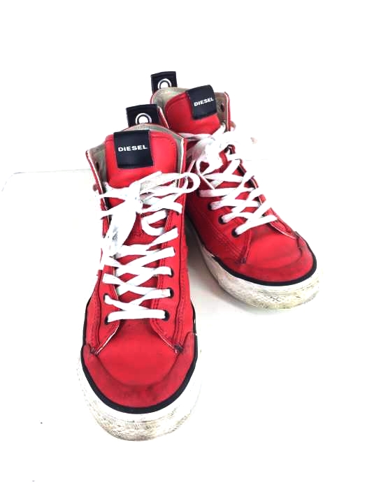 DIESEL（ディーゼル） S-ASTICO MID LACE ハイカットレザースニーカー メンズ シューズ