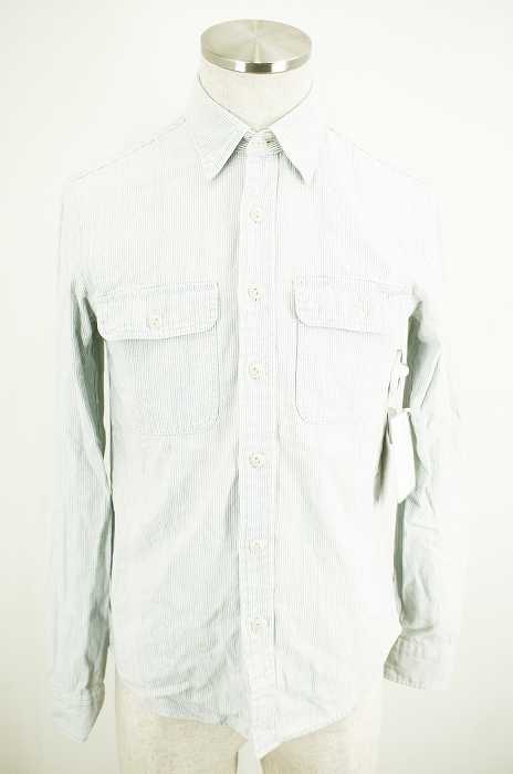 RRL RALPH LAUREN （ダブルアールエル ラルフローレン） ヒッコリー2ポケットワークシャツ メンズ トップス
