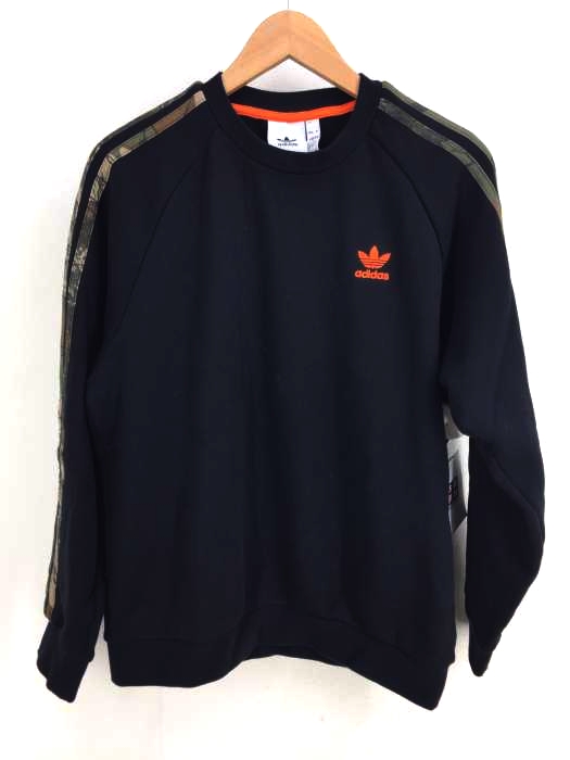 adidas（アディダス） カモ クルーネック スウェット トレーナ― メンズ トップス
