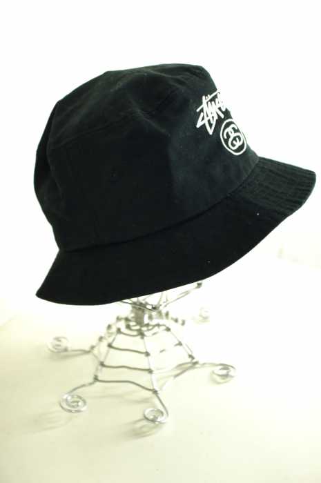 STUSSY （ステューシー） ロゴ刺繍入りバケットハット メンズ 帽子