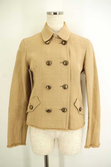 BURBERRY LONDON（バーバリーロンドン） チェック柄リネン混ジャケット レディース アウター