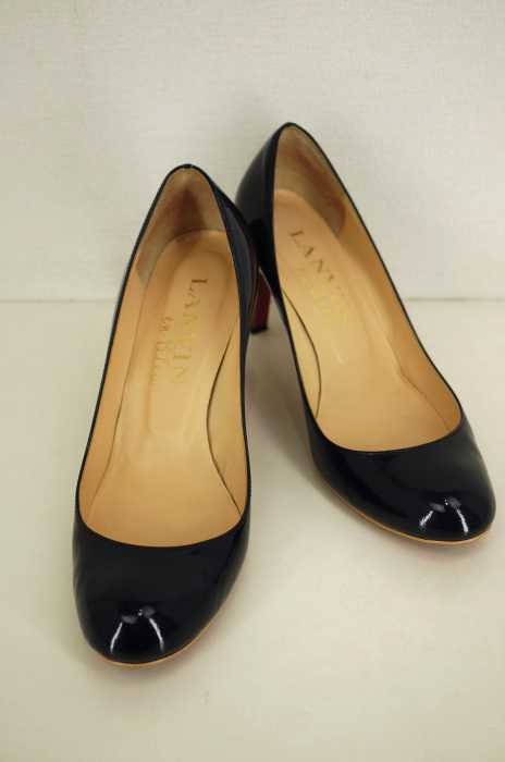 LANVIN en Bleu （ランバンオンブルー） ラウンドトゥエナメルヒールパンプス レディース シューズ