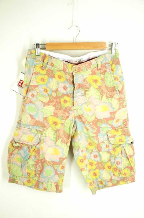 ZARA MAN （ザラマン） 花柄カーゴショーツ メンズ パンツ