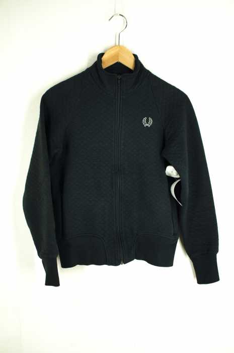 FRED PERRY (フレッドペリー) Zipped Up Sweater Embroidery Small Logo Jumper レディース アウター
