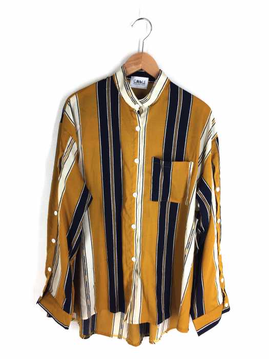 USED古着  （ユーズドフルギ） Carole Ladies fashion スタンドカラーシャツ レディース トップス