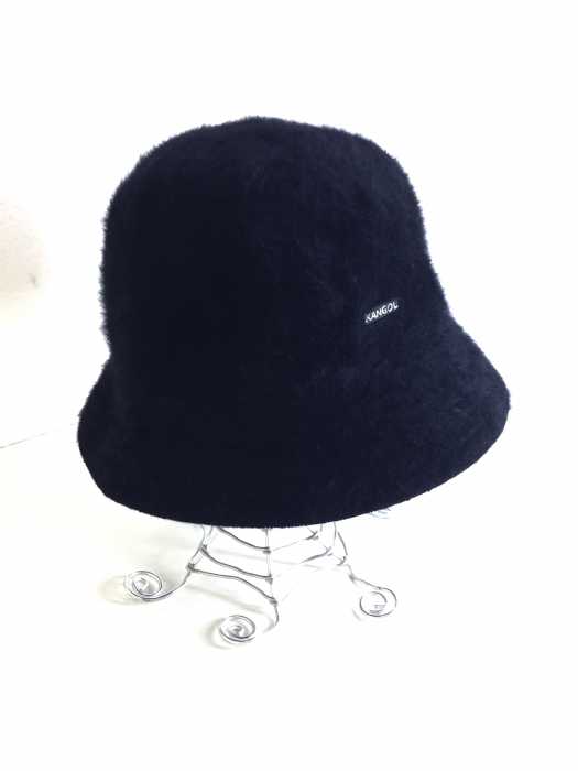 KANGOL (カンゴール) アンゴラ混 ファーバケットハット レディース 帽子