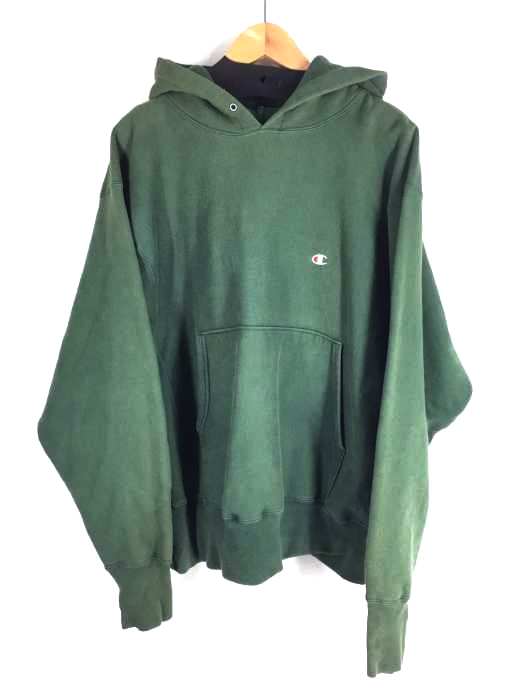 Champion(チャンピオン) 90S REVERSE WEAVE ロゴ刺繍 プルオーバーパーカー メンズ トップス