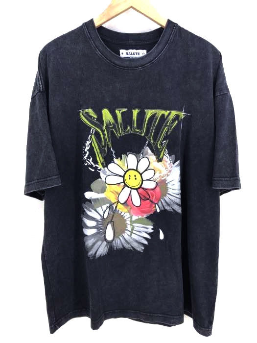 SALUTE（フメイ） WASHED FLOWER VINTAGE SS TEE メンズ トップス