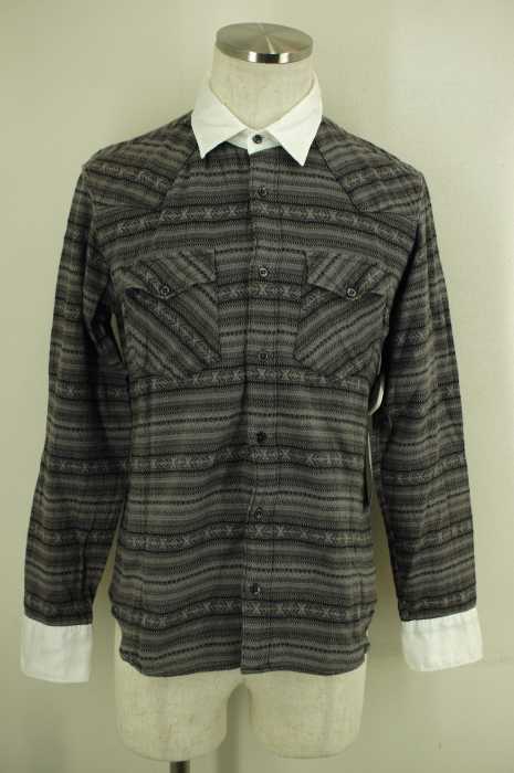 TETE HOMME （テットオム） 総柄ボタンシャツ メンズ トップス