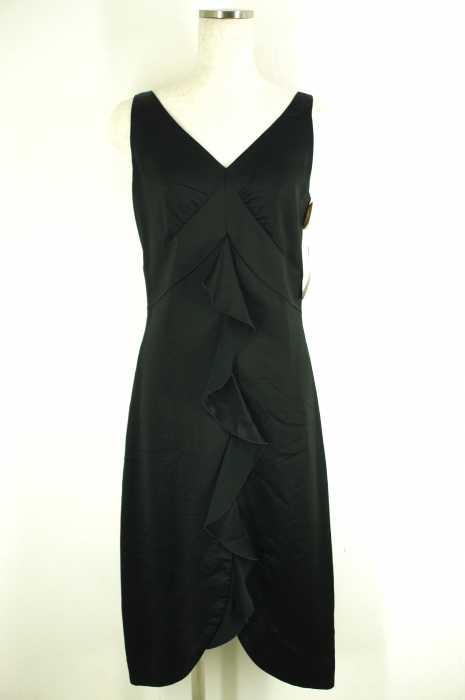 FACADE GREEN UNITED ARROWS green label relaxing （ファサードグリーンユナイテッドアローズグリーンレーベルリラクシング） バックジップ フリル レディース ワンピース