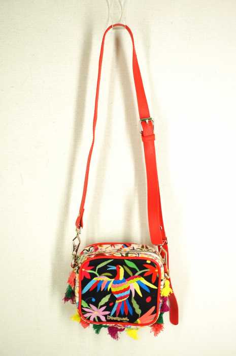 Desigual (デシグアル) 鳥刺繍 総柄ミニショルダーバッグ レディース バッグ