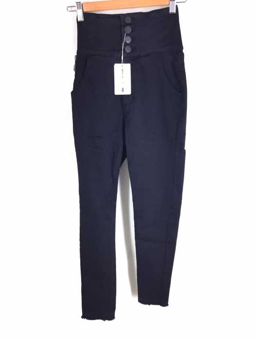 MURUA (ムルーア) ハイウエストJETBLACK Skinny レディース パンツ