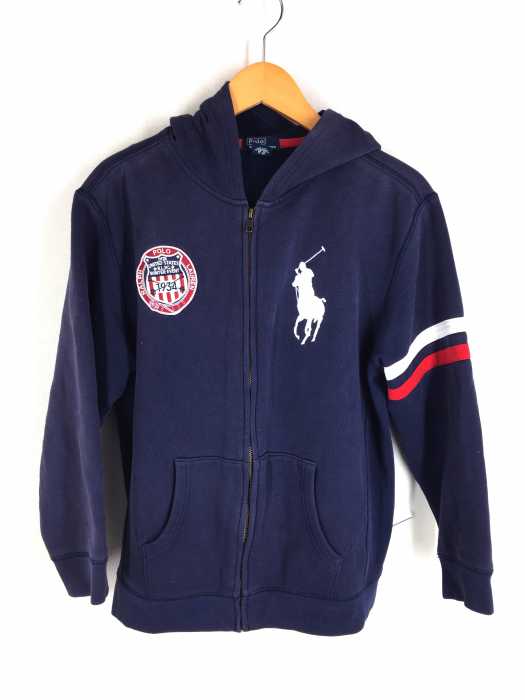 Polo by RALPH LAUREN （ポロバイラルフローレン） フード付き フロントワッペンパーカー メンズ トップス