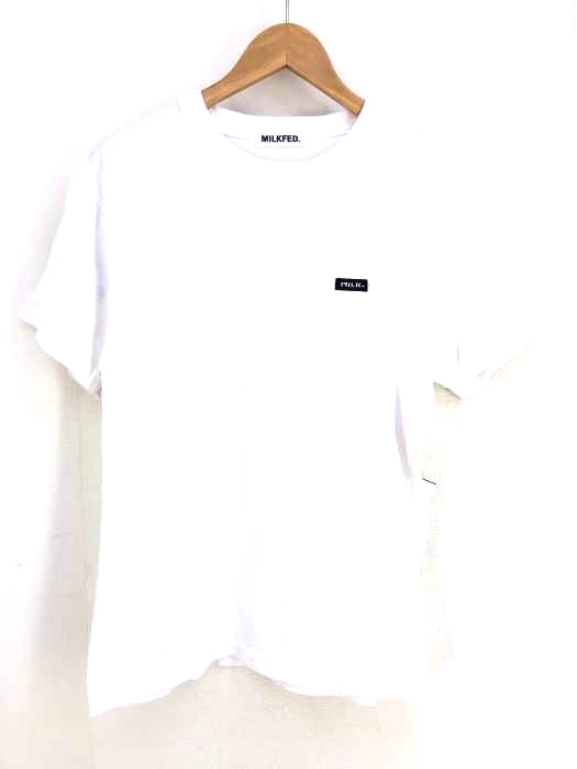 MILKFED.（ミルクフェド） SS TEE BACK BIG STENCIL バックプリントクルーネックTシャツ レディース トップス
