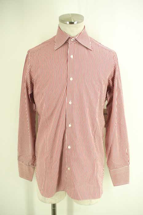 UNITED ARROWS （ユナイテッドアローズ） ワイドカラーストライプボタンシャツ メンズ トップス