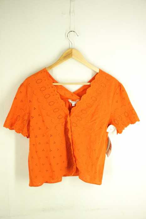 moussy （マウジー） EYELET BUTTON BLOUSE レディース トップス