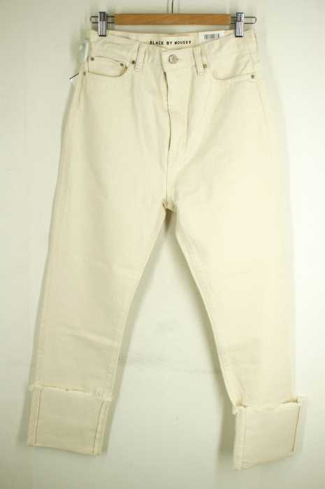 BLACK by moussy（ブラックバイマウジー） roll up white denim ロールアップホワイトデニム レディース パンツ