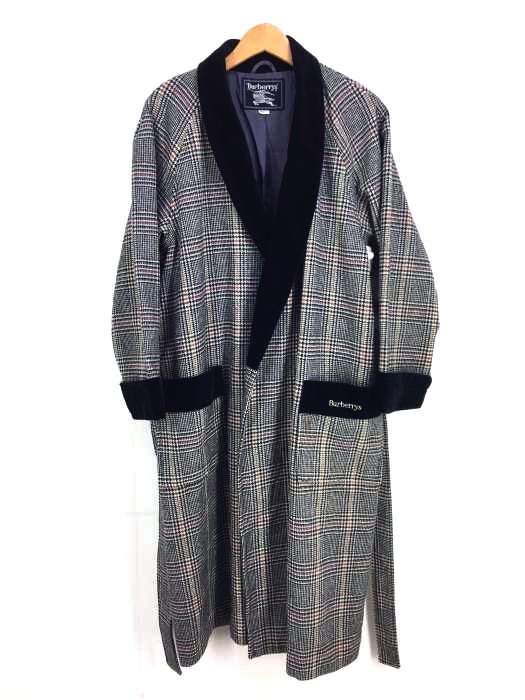 BURBERRY’S(バーバリーズ) チェック柄ベロアガウン メンズ アウター