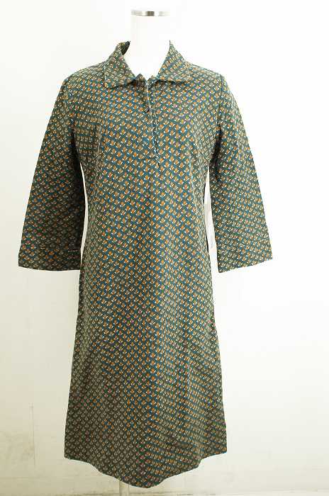 TSUMORI CHISATO （ツモリチサト） 総柄スキッパーシャツワンピース レディース ワンピース