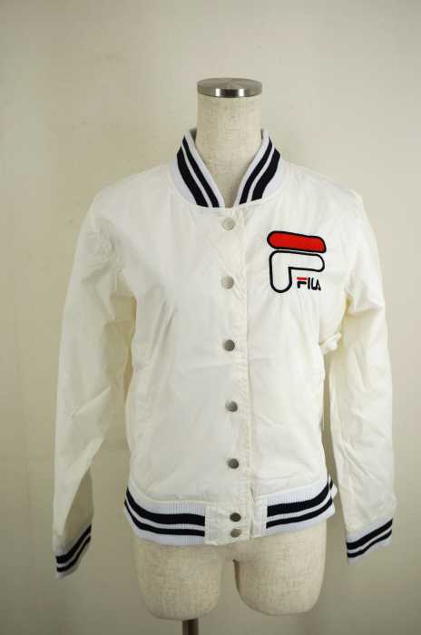 RETRO GIRL×FILA (レトロガール×フィラ) リブ切替スタジャン レディース アウター