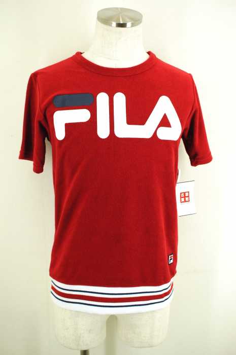 FILA （フィラ） パイル地プリントカットソー メンズ トップス