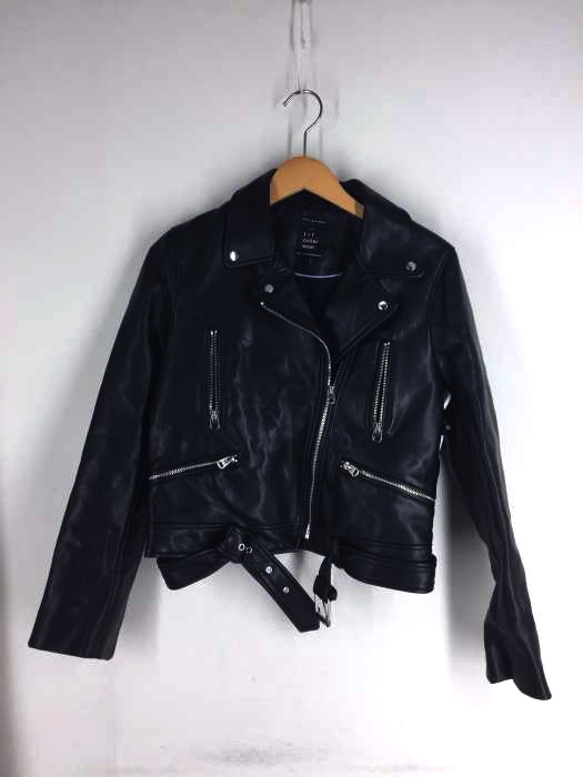 ZARA TRF OUTER WEAR(ザラティーアールエフアウターウェアー) FAUX LEATHER JACKET ダブルライダースジャケット レディース アウター