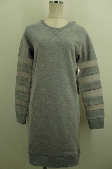 DOUBLE STANDARD CLOTHING （ダブルスタンダードクロージング） 30/10裏毛袖シフォン切替スウェットワンピース レディース トップス