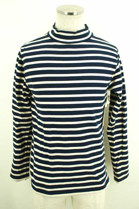 BEAMS Lights×CHANTECLAIR （ビームスライツ） 15AW モックネックボーダーカットソー バスクシャツ メンズ トップス